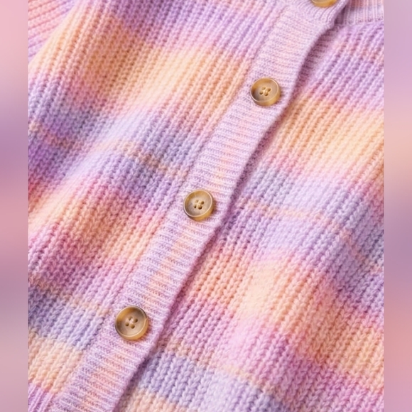 Women’s Pastel Striped Cardigan Set - Picture 7 of 10